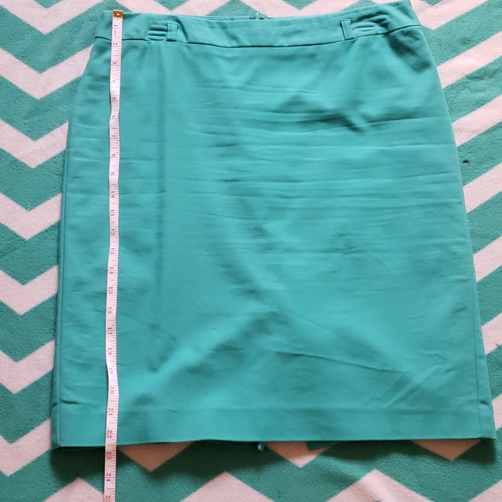 Van Heusen Teal Pencil Skirt